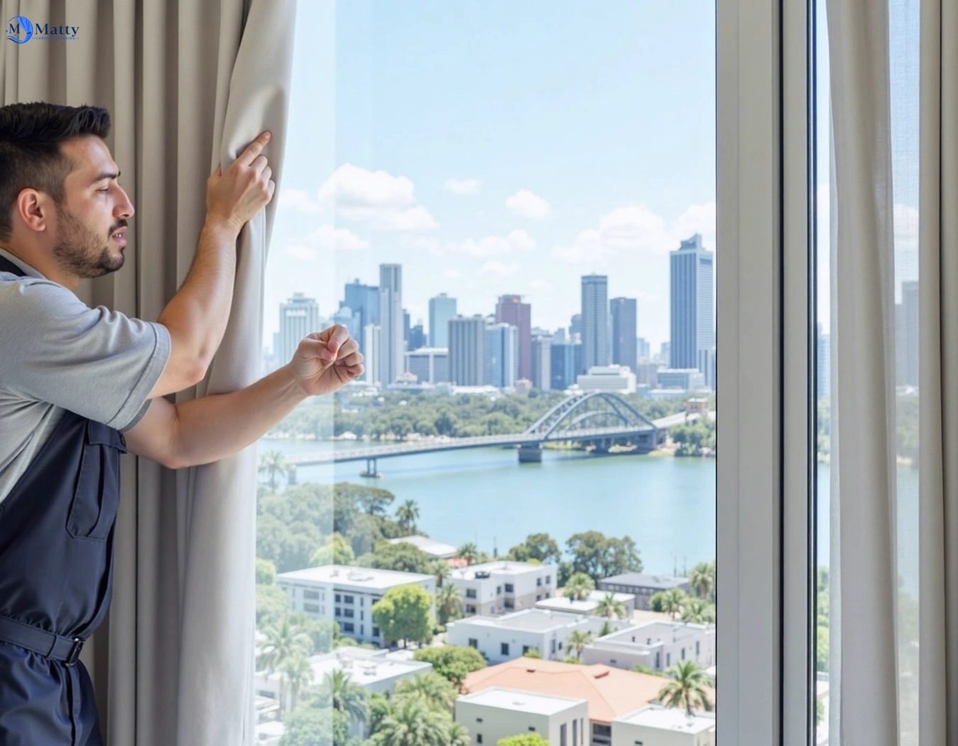 Professional curtain steam cleaning service northbridge-nsw QLD by Matty Curtain Cleaning